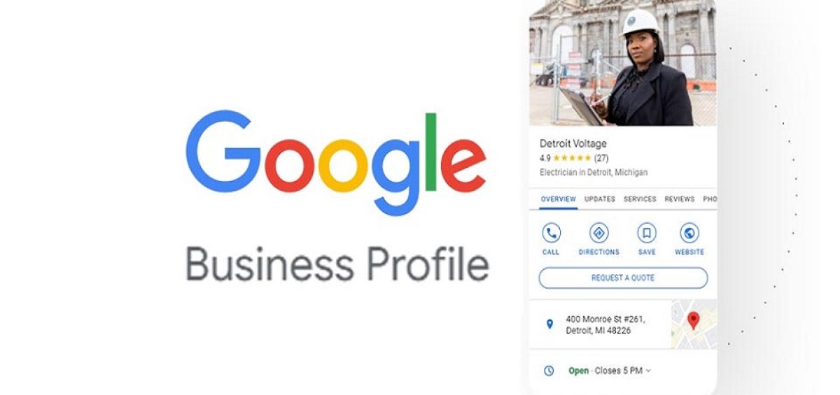 google business profile website